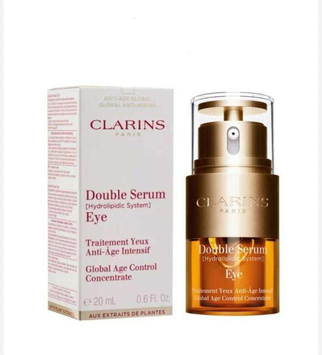 -2147483648_-213230 سرم جوانساز و روشن کننده دور چشم Double Serum کلارنس CLARINS