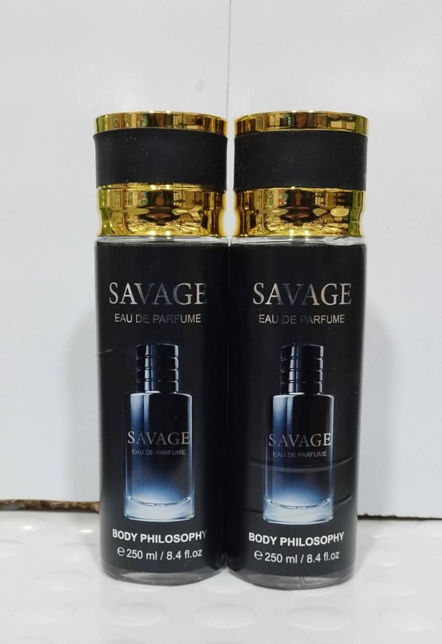 -2147483648_-210136 بادی اسپلش و عطر بدن 250 میل عربی ساواج SAVAGE اصلی 24 ساعت ماندگاری و پخش بوی بسیار عالی
