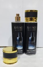 بادی اسپلش و عطر بدن 250 میل ساواج SAVAGE اصلی 24 ساعت