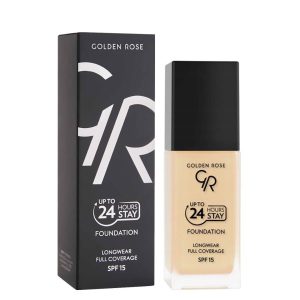 کرم پودر حرفه ای فول کاور گلدن GOLDEN ROSE دارای SPF15