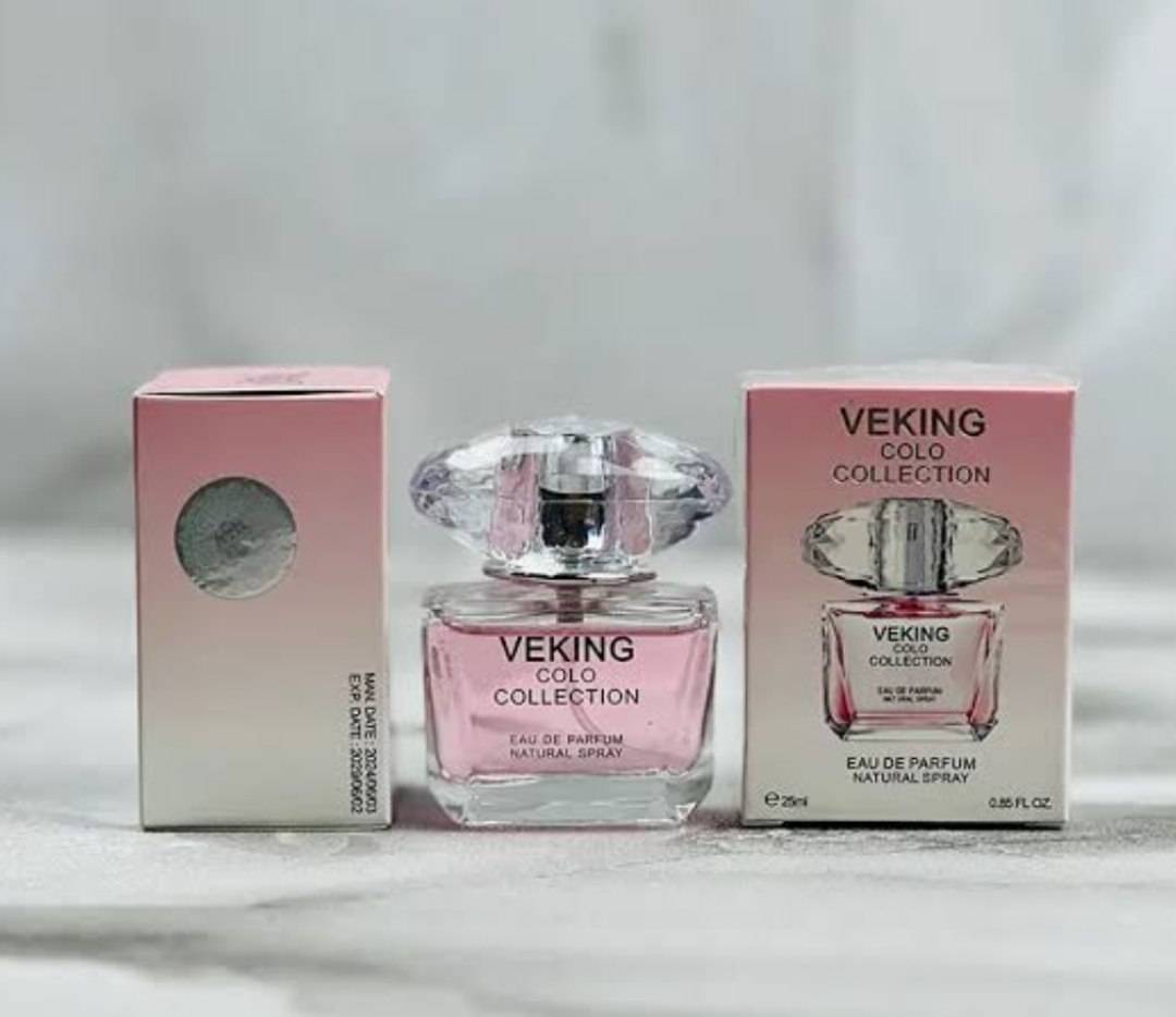 -2147483648_-210309 (1) عطر ادکلن مینیاتوری 25 میل ورساچه صورتی زنانه ویکینگ کولو کالکشن VEKING